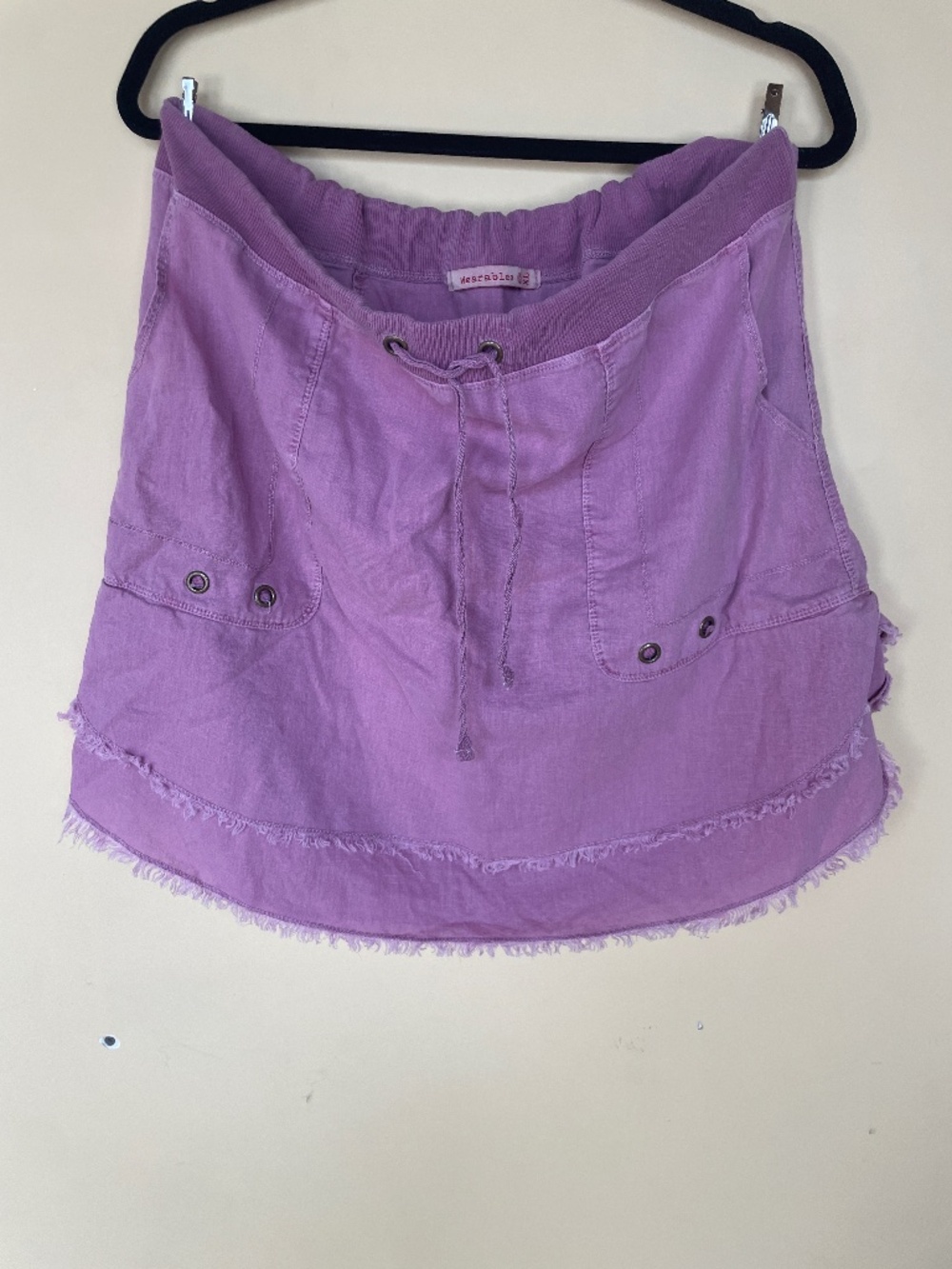 Wearables Twill Cargo Mini Skirt--XL--dusty pink